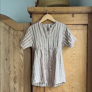 Rylee + Cru | Red and White Striped Tunic Dress